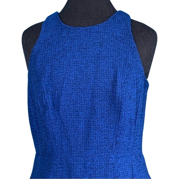 BANANA REPUBLIC Blue Tweed Sheath (8TALL) - Picture 3 of 6